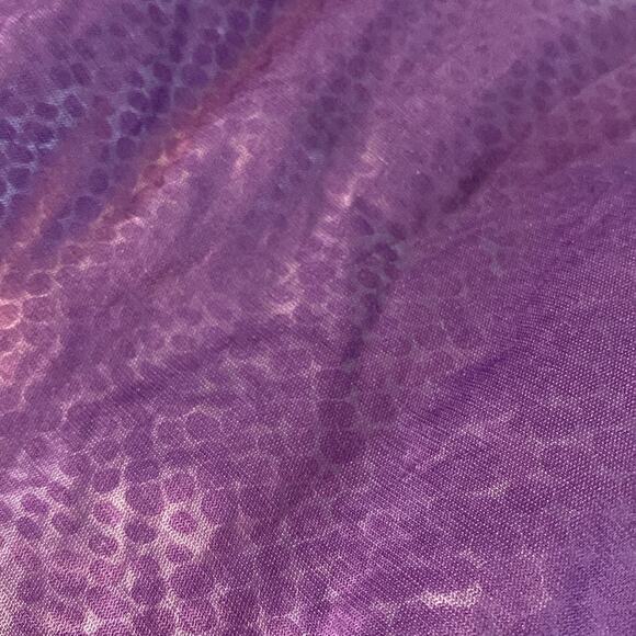 Chico’s Purple Ruffled Windbreaker Zip Up Jacket Size Large - Picture 7 of 7